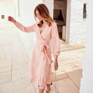 Sezane 100% silk wrap dress. This no longer has tags attached.